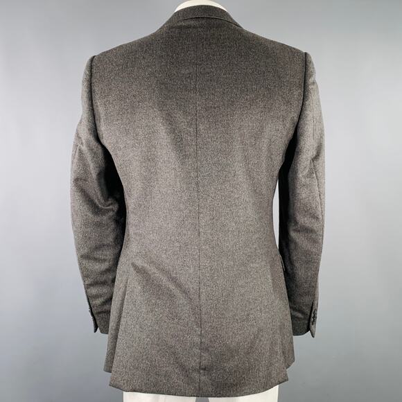 Z ZEGNA Size 40 Long Grey Angora Blend Single Breasted Sport Coat - Picture 3 of 7